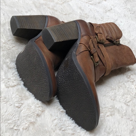 Steve Madden Raleighh Leather Cognac Boots Size 10 - Picture 5 of 6